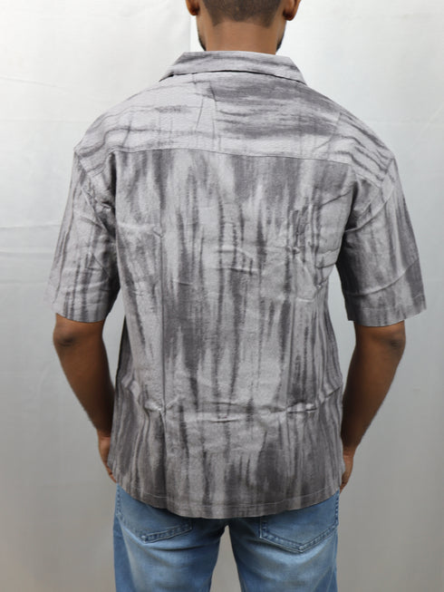 Men’s Premium Tie-Dye Grey oversize Shirt