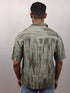 Men’s Premium Tie-Dye Oversize Olive Green Half Shirt
