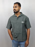 Men’s Premium Self-Textured Shirt –Olive Green