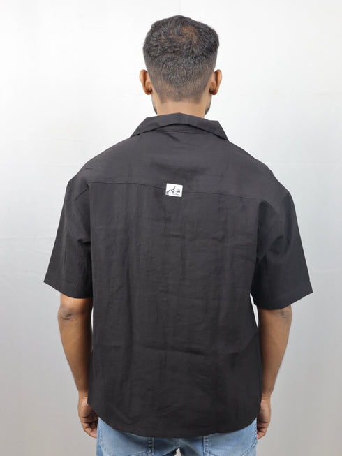 Men’s Premium Self-Textured Shirt –Black