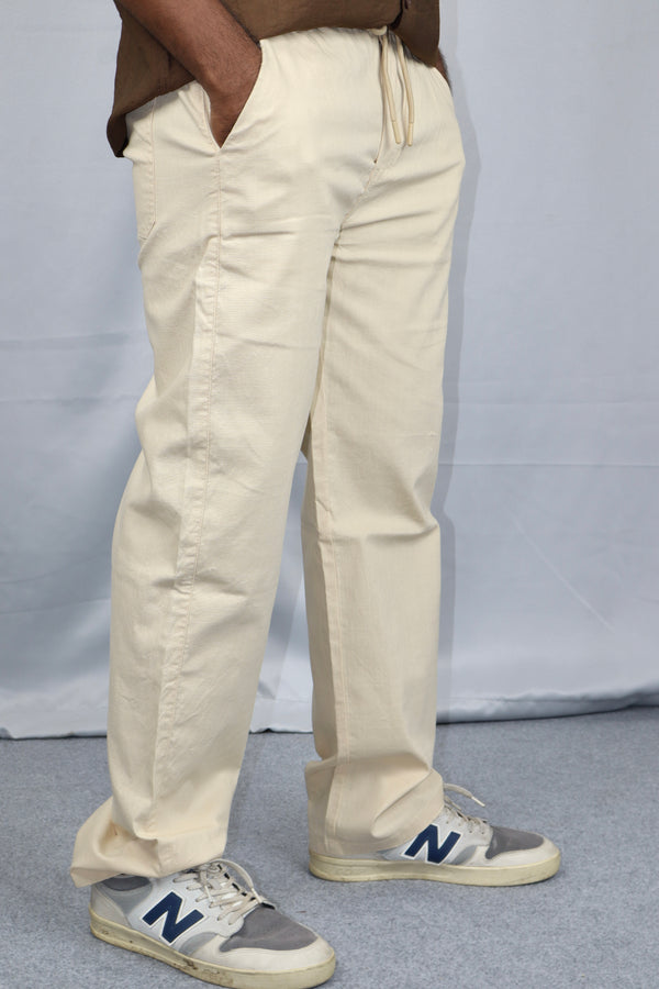Men's Relaxed Fit Linen Trousers