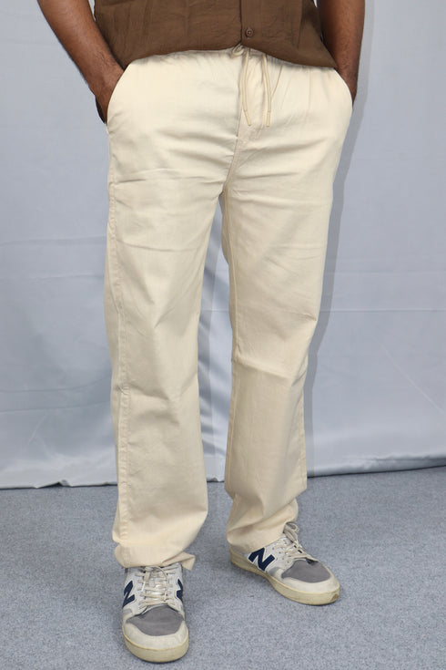 Men's Relaxed Fit Linen Trousers