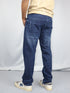 Men’s Washed Blue Straight Fit Jeans
