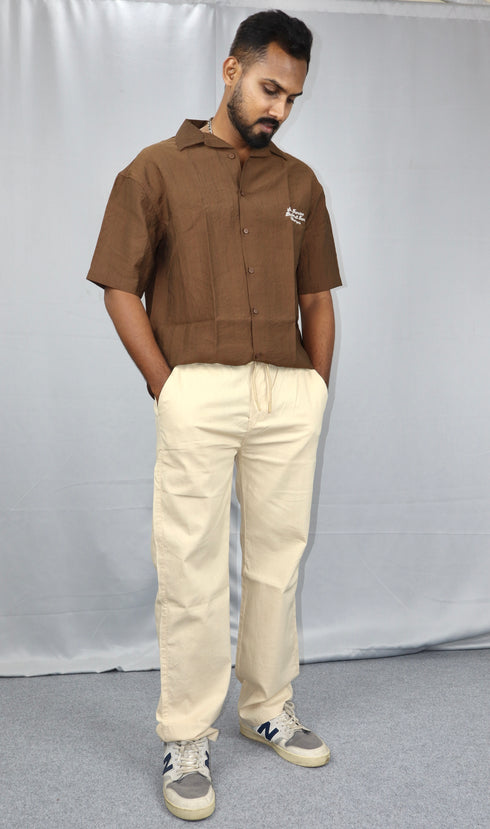 Men's Relaxed Fit Linen Trousers