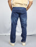 Men’s Washed Blue Straight Fit Jeans