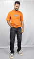 Men’s Washed Black Straight Fit Jeans