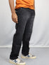 Men’s Washed Black Straight Fit Jeans