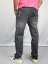 Charcoal Black Straight Fit Denim Jeans