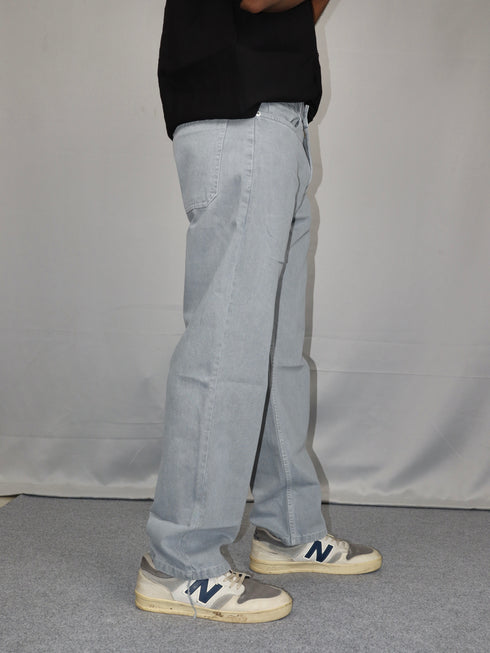 Men’s Premium Baggy Fit Jeans – Ice Blue