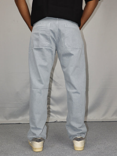 Men’s Premium Baggy Fit Jeans – Ice Blue