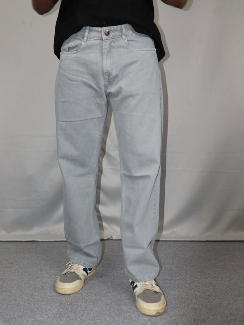 Men’s Premium Baggy Fit Jeans – Ice Blue