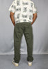 Olive Green Baggy Fit Jeans