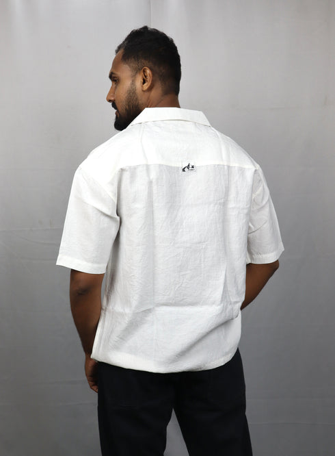Men’s Premium Self-Textured Shirt –white