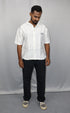 Men’s Premium Self-Textured Shirt –white