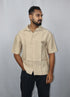 Men’s Premium Self-Textured Shirt – Beige