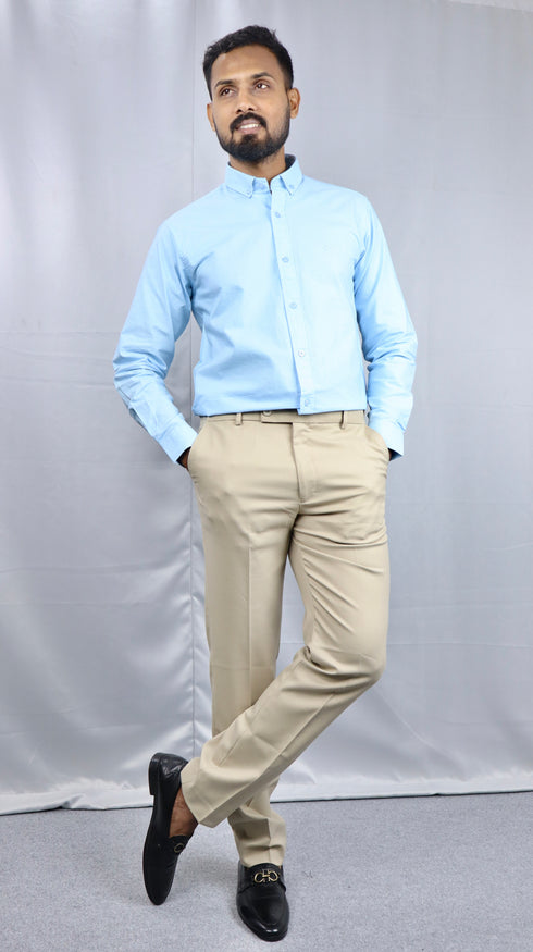 Classic Beige Formal Pants