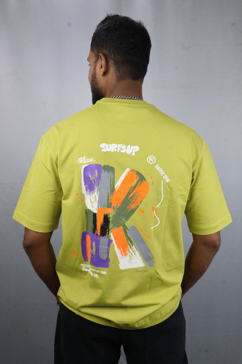 Men’s Premium Oversized Neon Green T-Shirt