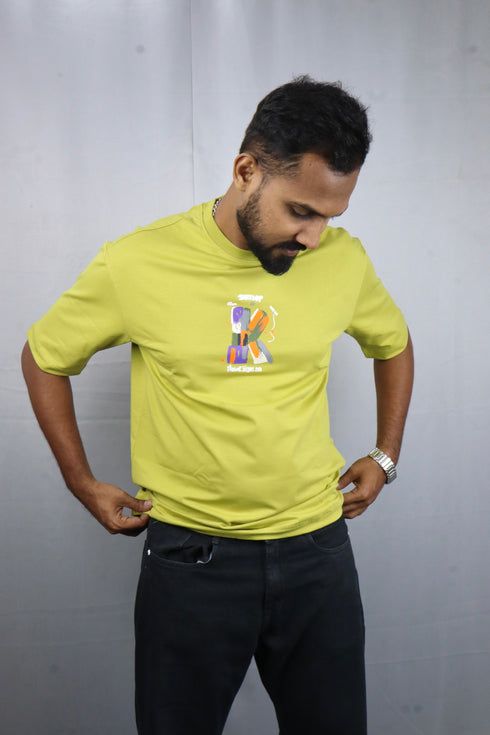 Men’s Premium Oversized Neon Green T-Shirt