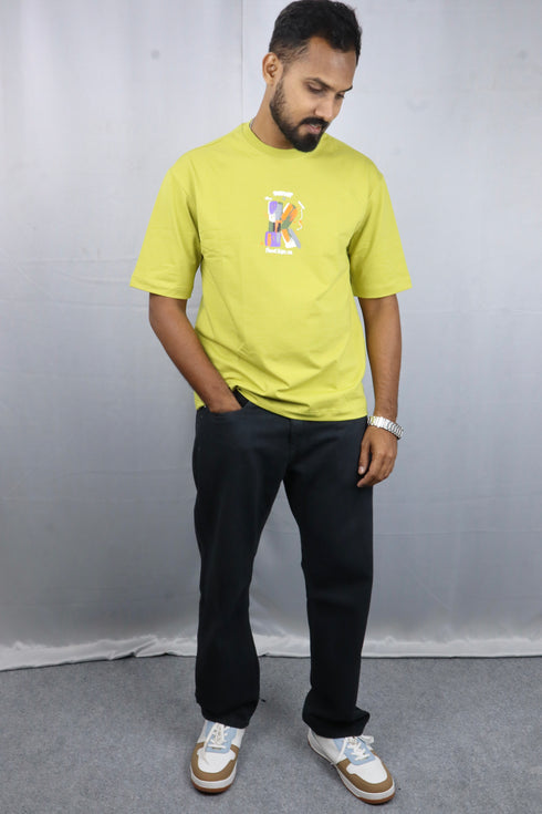 Men’s Premium Oversized Neon Green T-Shirt