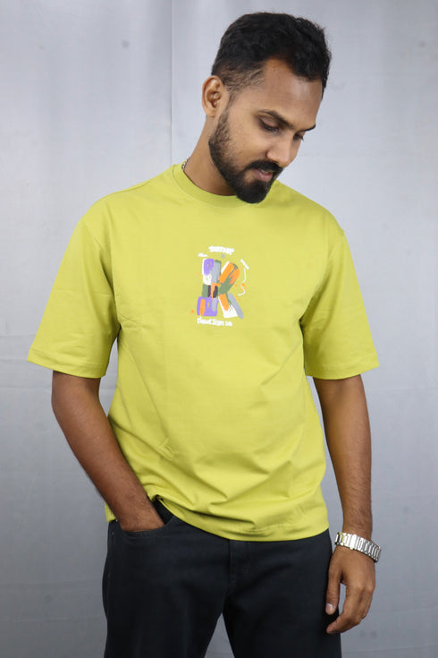 Men’s Premium Oversized Neon Green T-Shirt