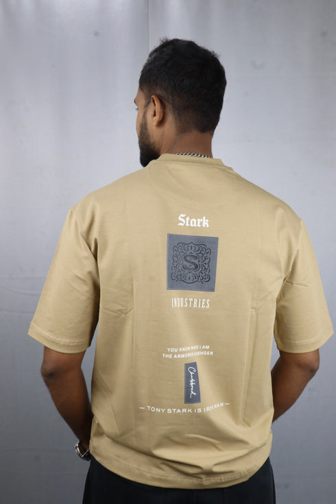 Men’s Premium Oversized Sand Beige T-Shirt