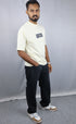 Men’s Premium Oversized off white T-Shirt