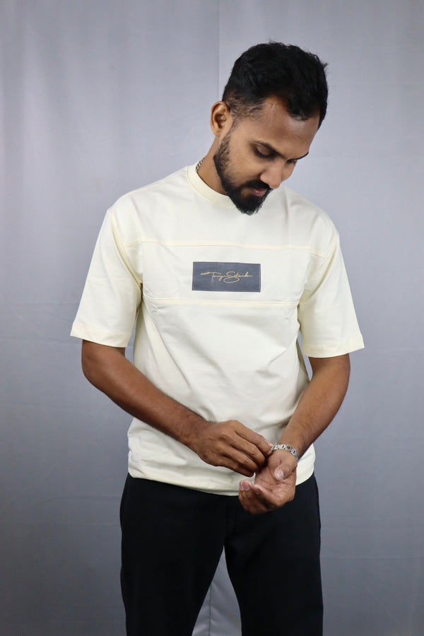 Men’s Premium Oversized off white T-Shirt