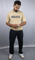 Men’s Premium Oversized Beige T-Shirt