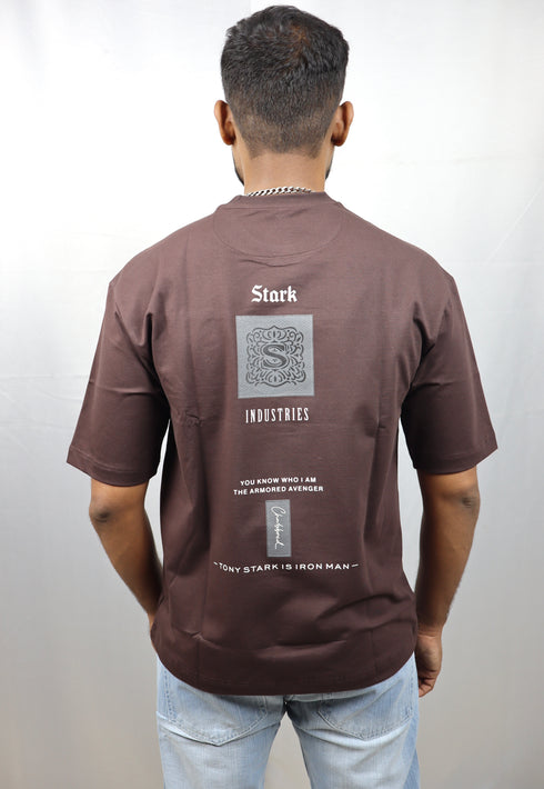 Men’s Premium Brown Oversized T-Shirt