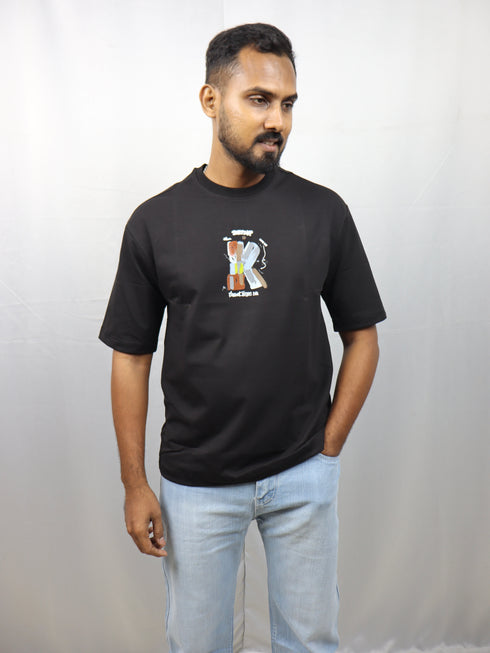 Men’s Premium Black Oversized T-Shirt