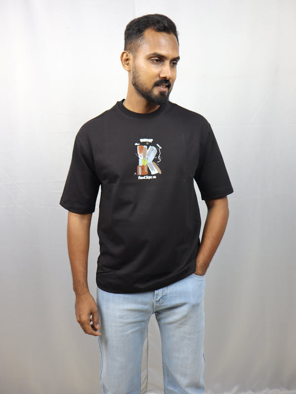 Men’s Premium Black Oversized T-Shirt