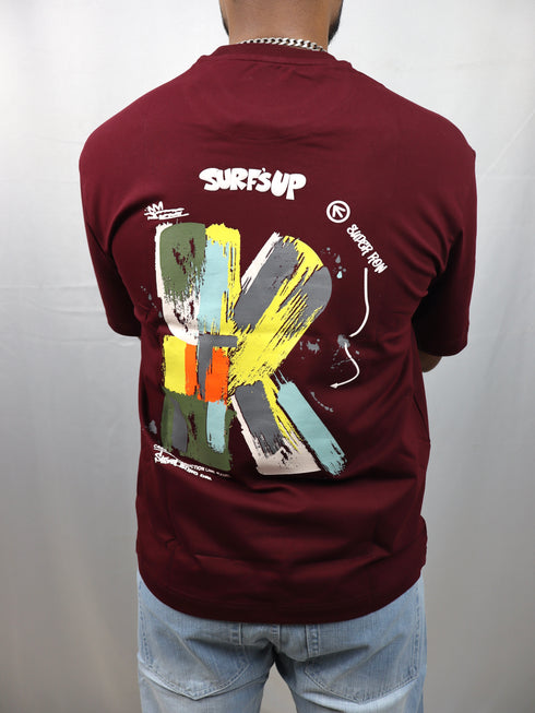 Men’s Premium Maroon Oversized T-Shirt