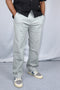 Men's Relaxed Fit Grey Linen Trousers
