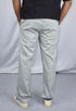 Men's Relaxed Fit Grey Linen Trousers