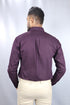 Men's Wine Oxford Formal Shirt