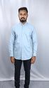 Men's Ice Blue Oxford Formal Shirt