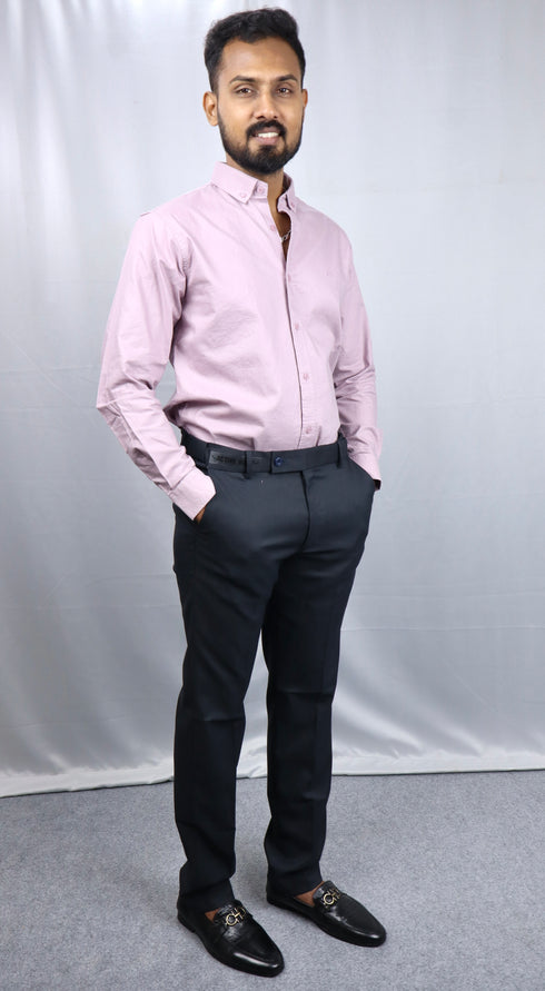 Men's Lavender Oxford Formal Shirt
