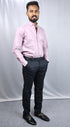 Men's Lavender Oxford Formal Shirt