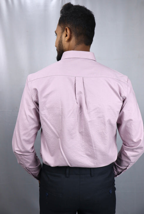 Men's Lavender Oxford Formal Shirt
