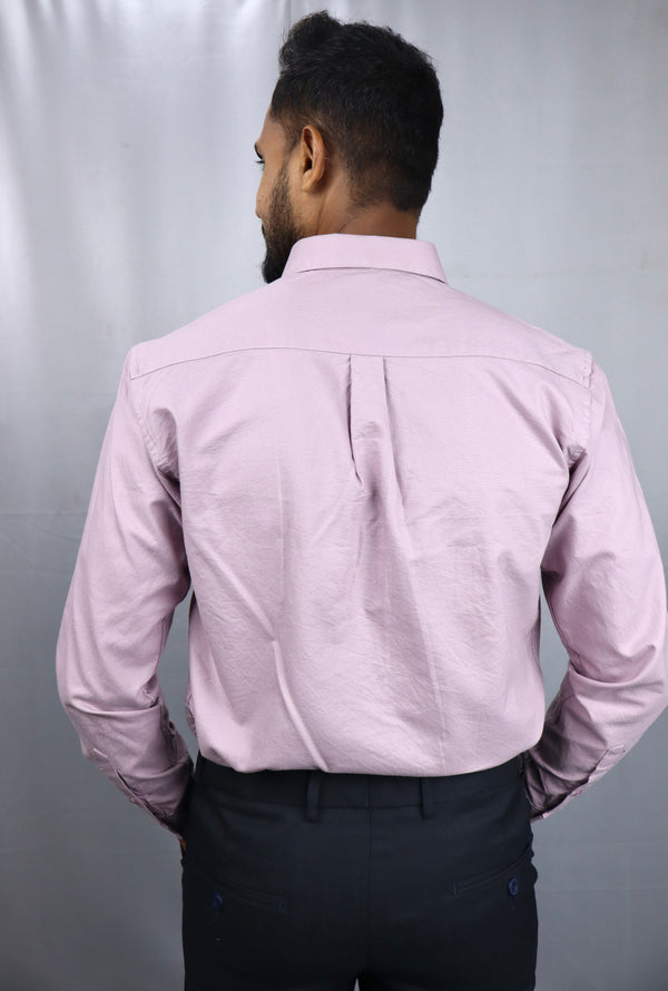 Men's Lavender Oxford Formal Shirt