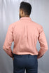 Men's Peach Oxford Formal Shirt
