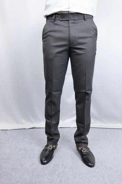 Classic Dark Grey Formal Pants for Men