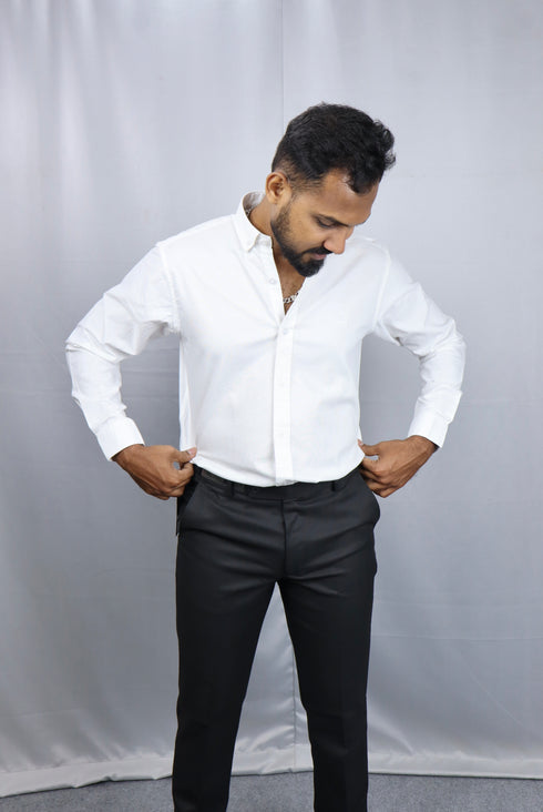 Men's White Oxford Formal Shirt