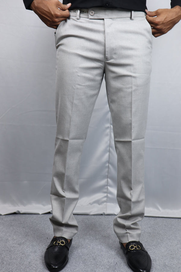 Classic Grey Formal Pants for Men