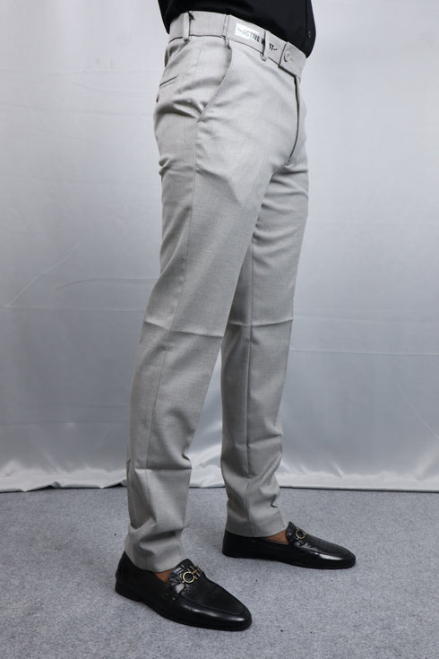 Classic Grey Formal Pants for Men