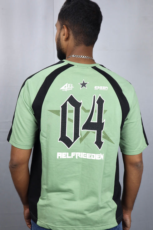 Men's Style Green Oversized T-Shirt