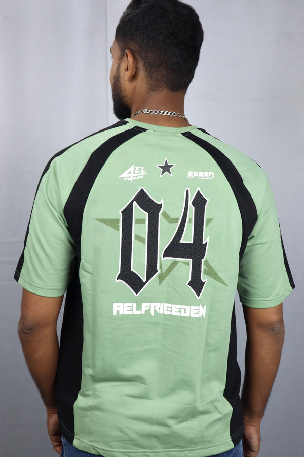Men's Style Green Oversized T-Shirt