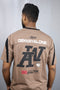 Men's Style Brown Oversized T-Shirt