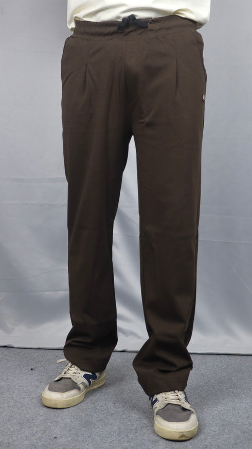 Men's Brown Comfort Fit Track Pants