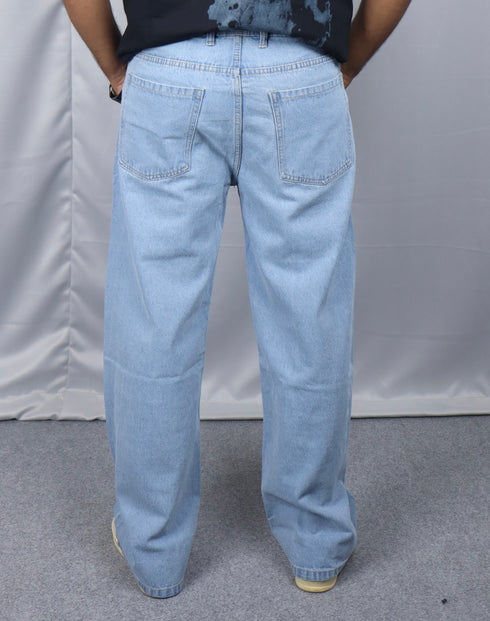 Sky Blue Baggy Jeans
